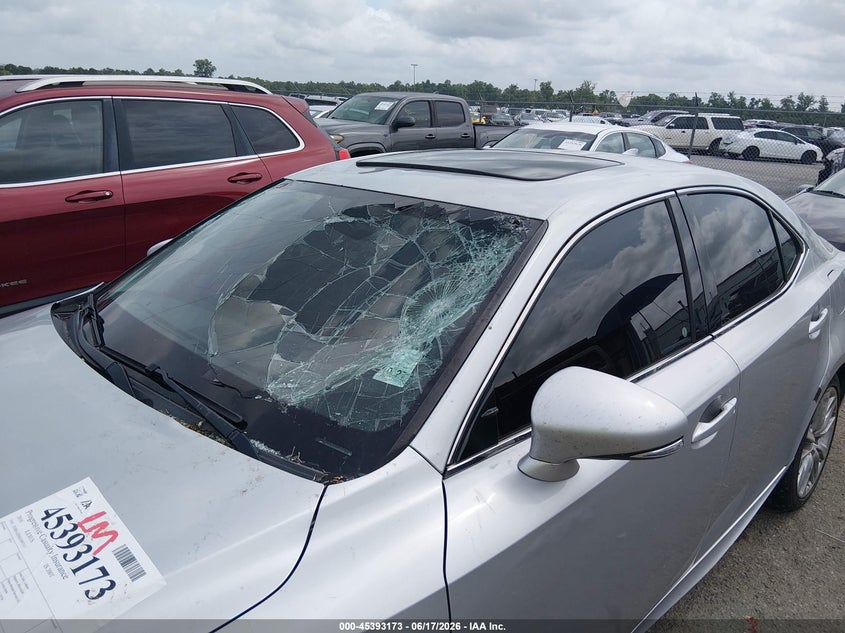 2016 Lexus Is VIN JTHBA1D20G5007517 IAAI salvage auction — FRONT & REAR, Salvage (Louisiana), sold $25 on 2026-07-28 (photo 6)