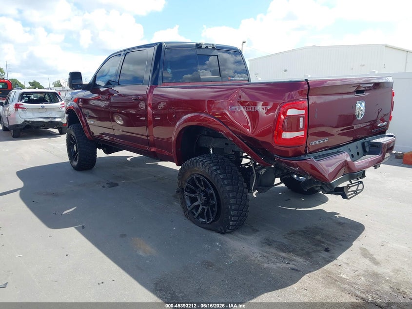 2024 Ram 2500 VIN 3C6UR5DL7RG178934 IAAI salvage auction — REAR END, Salvage Title, sold $28,000 on 2026-07-31 (photo 3)