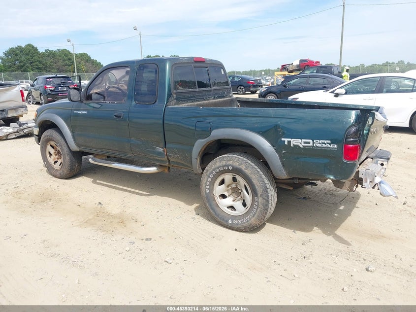2002 Toyota Tacoma VIN 5TESN92N42Z116053 IAAI salvage auction — FRONT & REAR, Salvage (Georgia), sold $1,275 on 2026-07-16 (photo 3)