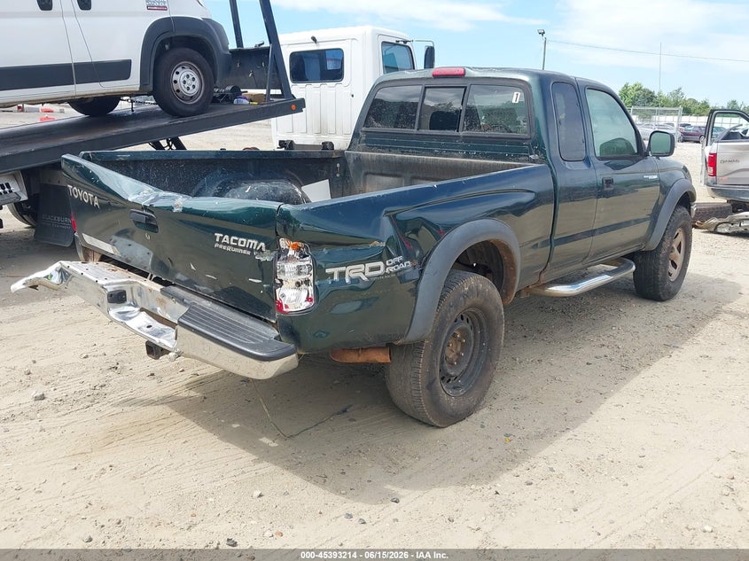 2002 Toyota Tacoma VIN 5TESN92N42Z116053 IAAI salvage auction — FRONT & REAR, Salvage (Georgia), sold $1,275 on 2026-07-16 (photo 4)