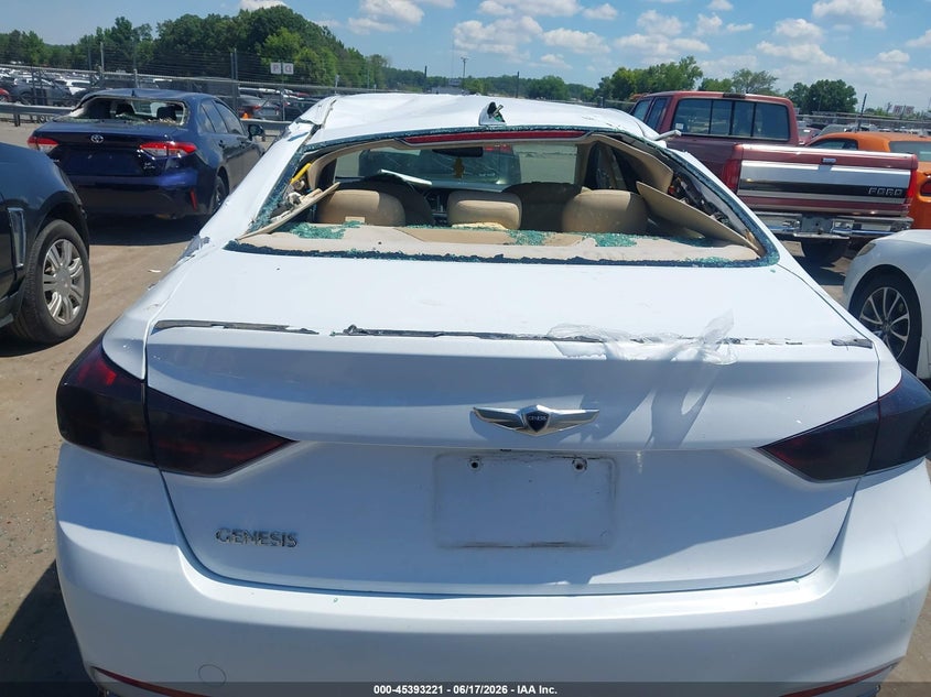 2016 Hyundai Genesis VIN KMHGN4JE9GU132612 IAAI salvage auction — ROOF, Salvage Title, sold $650 on 2026-07-29 (photo 6)
