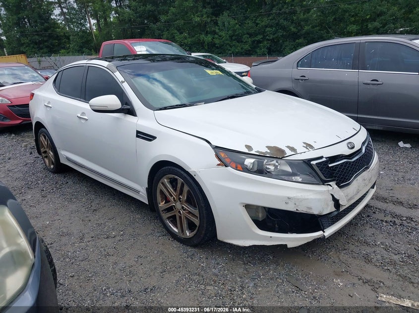 2013 Kia Optima VIN 5XXGR4A69DG168125 IAAI salvage auction — FRONT END, Repossession Paperwork (Georgia), sold $425 on 2026-07-07 (photo 1)