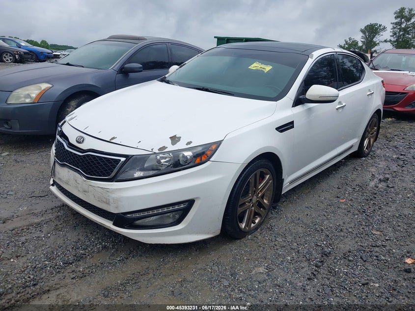 2013 Kia Optima VIN 5XXGR4A69DG168125 IAAI salvage auction — FRONT END, Repossession Paperwork (Georgia), sold $425 on 2026-07-07 (photo 2)