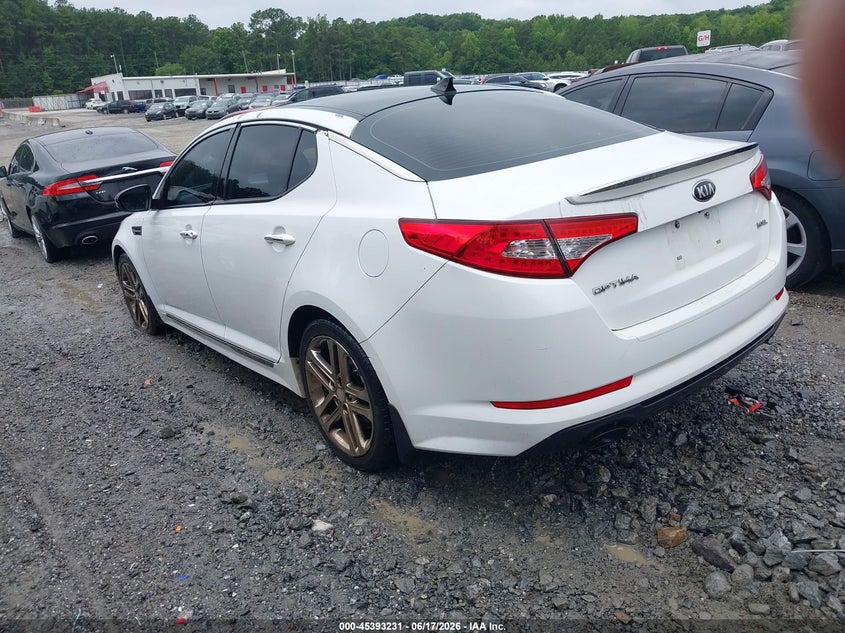 2013 Kia Optima VIN 5XXGR4A69DG168125 IAAI salvage auction — FRONT END, Repossession Paperwork (Georgia), sold $425 on 2026-07-07 (photo 3)