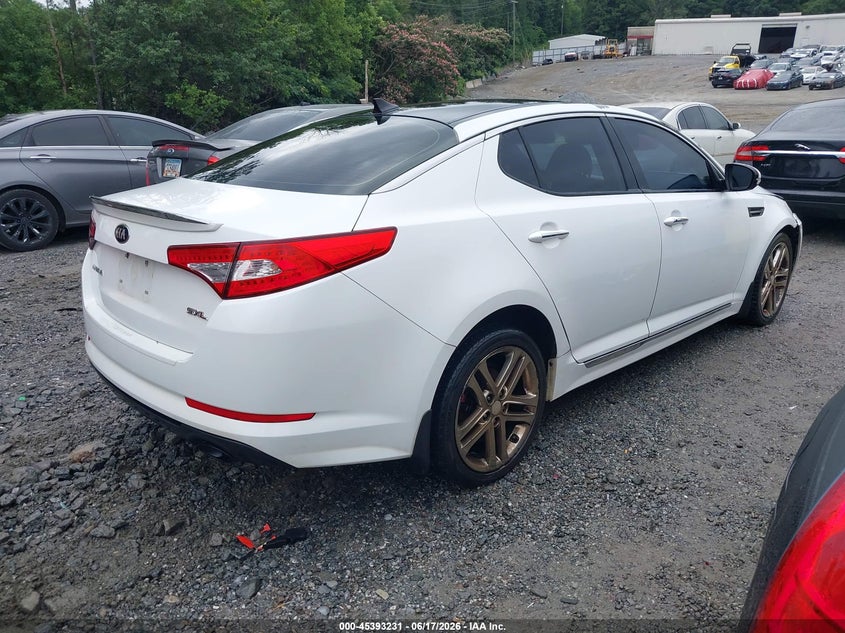 2013 Kia Optima VIN 5XXGR4A69DG168125 IAAI salvage auction — FRONT END, Repossession Paperwork (Georgia), sold $425 on 2026-07-07 (photo 4)