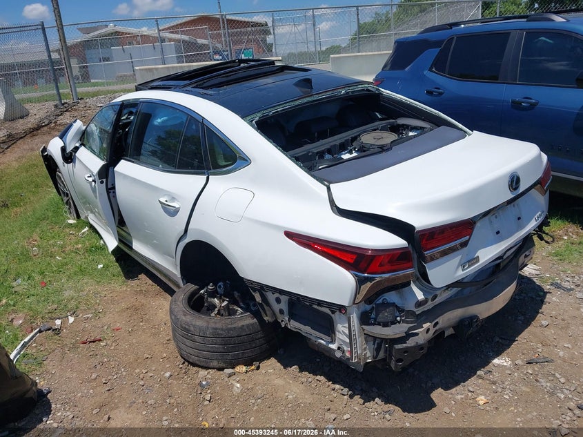 2018 Lexus Ls VIN JTHB51FFXJ5000358 IAAI salvage auction — SIDE, Salvage Title, sold $9,400 on 2026-08-01 (photo 3)