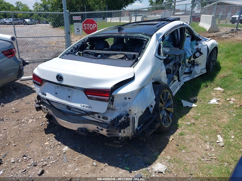 2018 Lexus Ls VIN JTHB51FFXJ5000358 IAAI salvage auction — SIDE, Salvage Title, sold $9,400 on 2026-08-01 (photo 4)