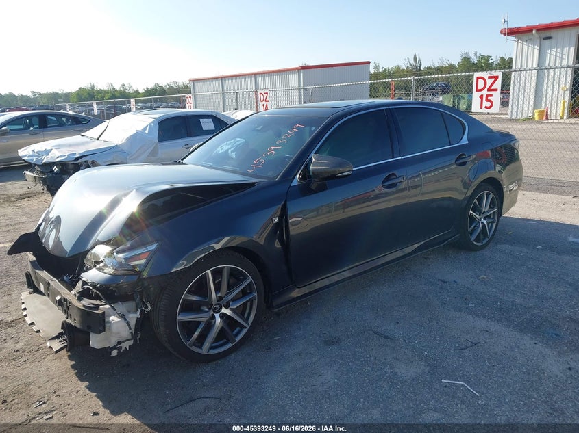 2017 Lexus Gs VIN JTHBZ1BL5HA010331 IAAI salvage auction — FRONT END, Rebuildable (Florida), sold $1,650 on 2026-07-29 (photo 2)