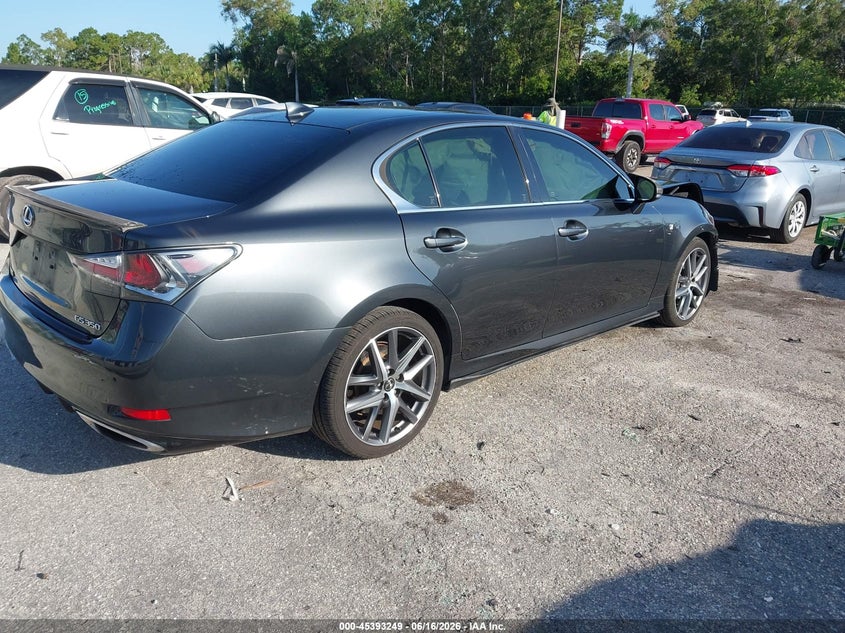 2017 Lexus Gs VIN JTHBZ1BL5HA010331 IAAI salvage auction — FRONT END, Rebuildable (Florida), sold $1,650 on 2026-07-29 (photo 4)