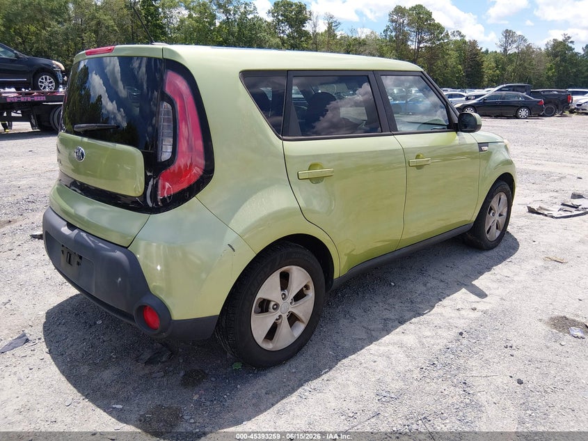 2014 Kia Soul VIN KNDJN2A28E7721828 IAAI salvage auction — NORMAL WEAR, Clear (South Carolina), sold $625 on 2026-07-14 (photo 4)