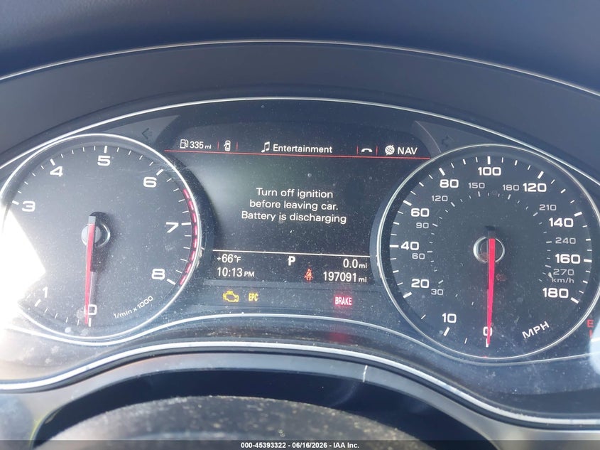2014 Audi A6 VIN WAUFGAFC4EN039419 IAAI salvage auction — NORMAL WEAR, Clear (New York), sold $450 on 2026-07-14 (photo 7)