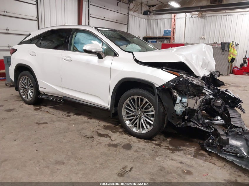 2020 Lexus Rx VIN 2T2JGMDA5LC056466 IAAI salvage auction — FRONT END, Salvage Title, sold $10,300 on 2026-07-28 (photo 1)