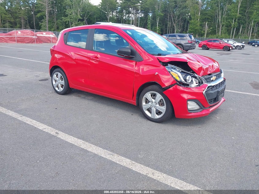 2020 Chevrolet Spark VIN KL8CB6SA2LC424887 IAAI salvage auction — FRONT END, Mv-907A (New York), sold $525 on 2026-07-09 (photo 1)