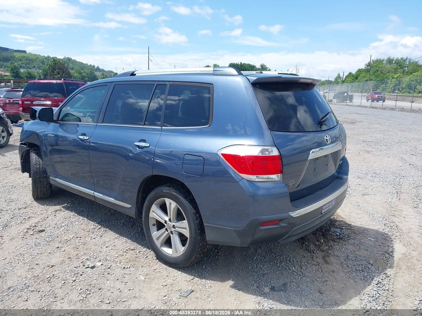 2013 Toyota Highlander VIN 5TDDK3EH0DS208345 IAAI salvage auction — LEFT FRONT, Salvage (North Carolina), sold $6,100 on 2026-07-17 (photo 3)