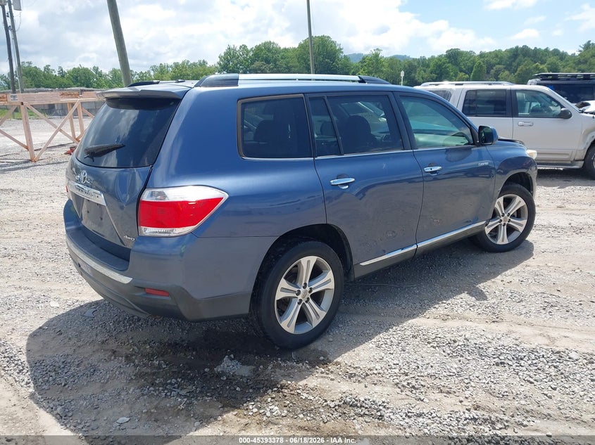 2013 Toyota Highlander VIN 5TDDK3EH0DS208345 IAAI salvage auction — LEFT FRONT, Salvage (North Carolina), sold $6,100 on 2026-07-17 (photo 4)