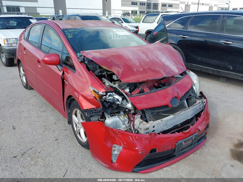 2012 Toyota Prius VIN JTDKN3DU1C1605572 IAAI salvage auction — FRONT END, Salvage (Texas), sold $1,275 on 2026-07-07 (photo 6)