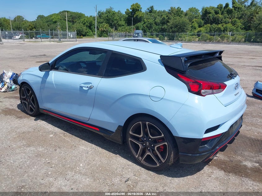 2022 Hyundai Veloster VIN KMHT36AH1NU015534 IAAI salvage auction — FRONT END, Rebuildable (Florida), sold $6,100 on 2026-07-23 (photo 3)