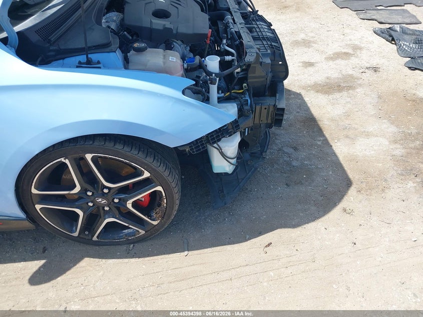 2022 Hyundai Veloster VIN KMHT36AH1NU015534 IAAI salvage auction — FRONT END, Rebuildable (Florida), sold $6,100 on 2026-07-23 (photo 6)