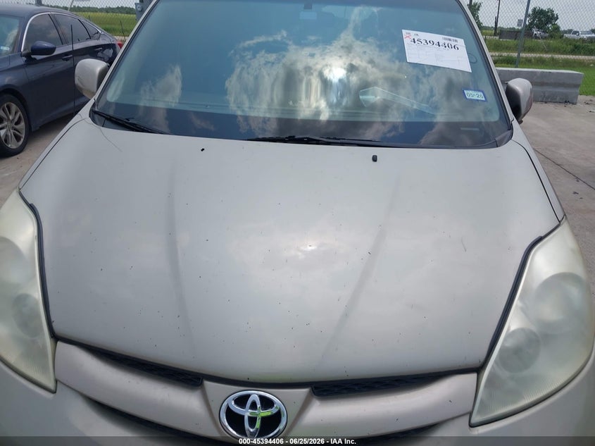 2009 Toyota Sienna VIN 5TDZK22C59S241471 IAAI salvage auction — REPOSSESSION, Nrc Lienholder Repossession Paperwork (Texas), sold $800 on 2026-07-10 (photo 6)