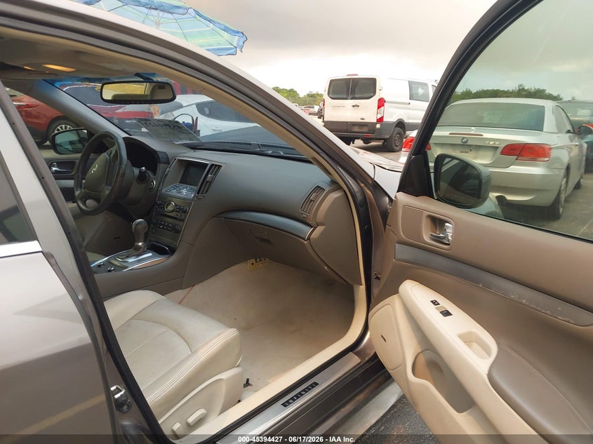 2013 Infiniti G VIN JN1CV6APXDM717892 IAAI salvage auction — FRONT END, Rebuildable (Florida), sold $400 on 2026-07-23 (photo 5)