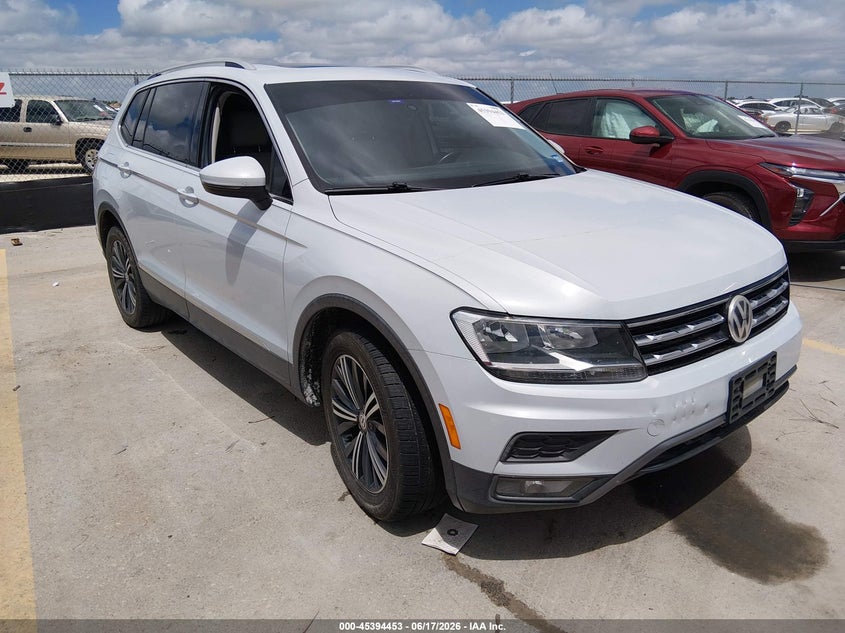 2018 Volkswagen Tiguan VIN 3VV3B7AX4JM008386 IAAI salvage auction — WATER/FLOOD, Salvage (Texas), sold $2,900 on 2026-07-23 (photo 1)
