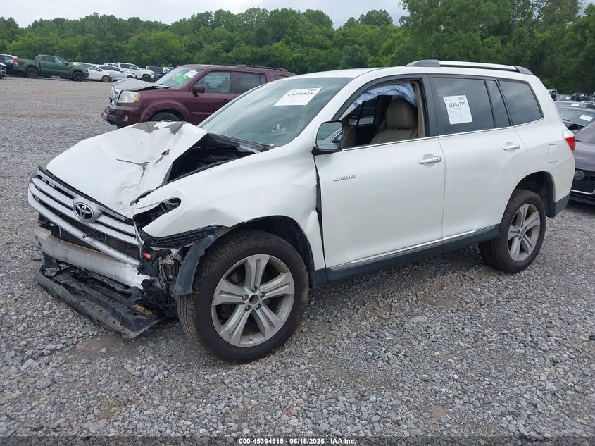 2013 Toyota Highlander VIN 5TDYK3EHXDS108206 IAAI salvage auction — FRONT END, Salvage (Tennessee), sold $1,100 on 2026-07-16 (photo 2)