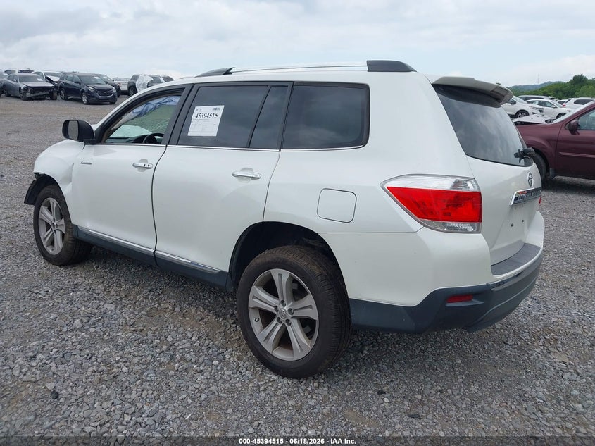 2013 Toyota Highlander VIN 5TDYK3EHXDS108206 IAAI salvage auction — FRONT END, Salvage (Tennessee), sold $1,100 on 2026-07-16 (photo 3)