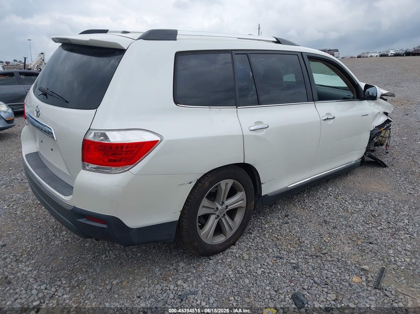 2013 Toyota Highlander VIN 5TDYK3EHXDS108206 IAAI salvage auction — FRONT END, Salvage (Tennessee), sold $1,100 on 2026-07-16 (photo 4)