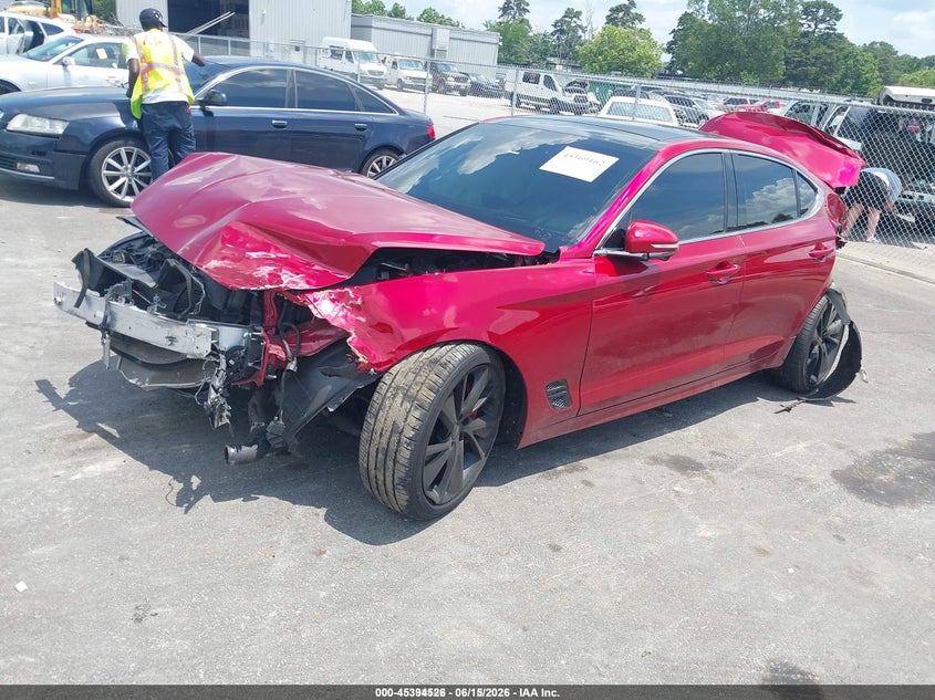 2022 Genesis G70 VIN KMTG54TE4NU083352 IAAI salvage auction — ALL OVER, Repossession Paperwork (Georgia), sold $300 on 2026-07-15 (photo 2)