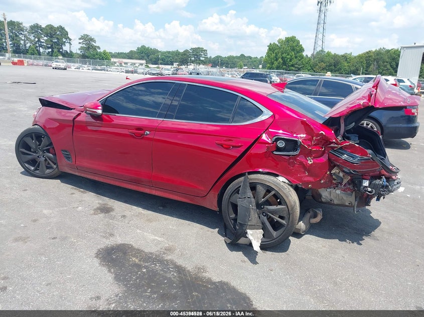 2022 Genesis G70 VIN KMTG54TE4NU083352 IAAI salvage auction — ALL OVER, Repossession Paperwork (Georgia), sold $300 on 2026-07-15 (photo 3)