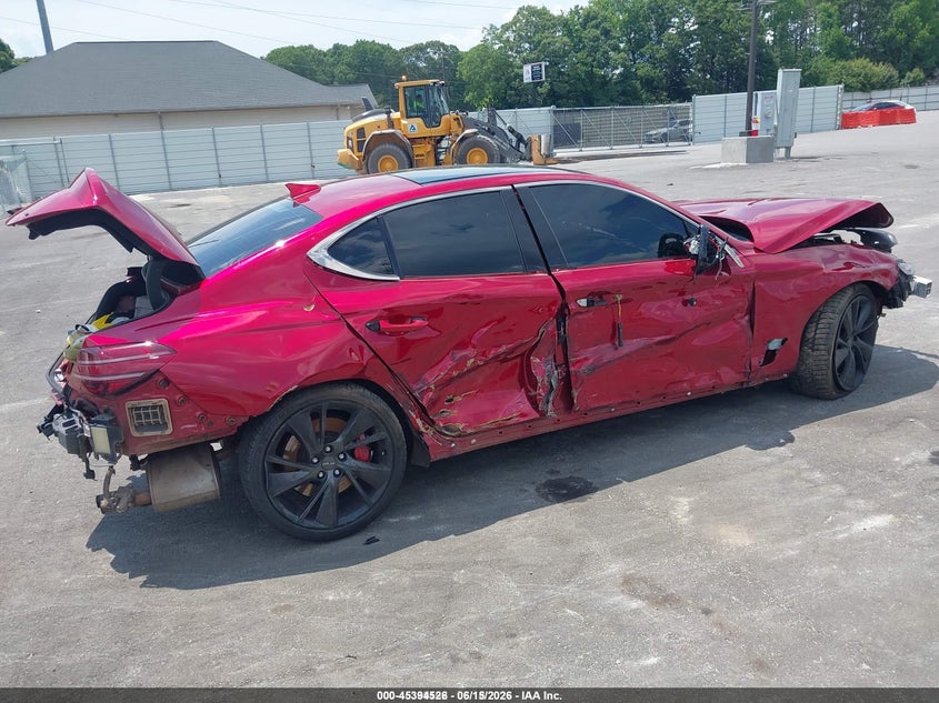 2022 Genesis G70 VIN KMTG54TE4NU083352 IAAI salvage auction — ALL OVER, Repossession Paperwork (Georgia), sold $300 on 2026-07-15 (photo 4)