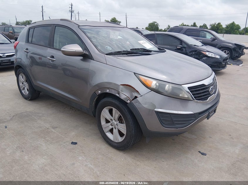 2012 Kia Sportage VIN KNDPB3A22C7295057 IAAI salvage auction — REPOSSESSION, Nrc Lienholder Repossession Paperwork (Texas), sold $1,550 on 2026-07-10 (photo 1)