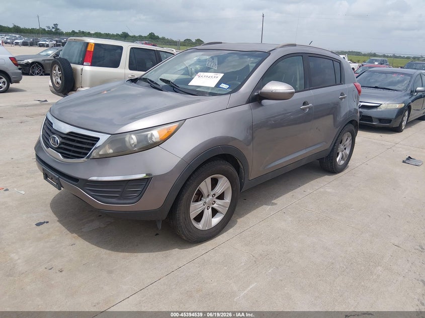 2012 Kia Sportage VIN KNDPB3A22C7295057 IAAI salvage auction — REPOSSESSION, Nrc Lienholder Repossession Paperwork (Texas), sold $1,550 on 2026-07-10 (photo 2)