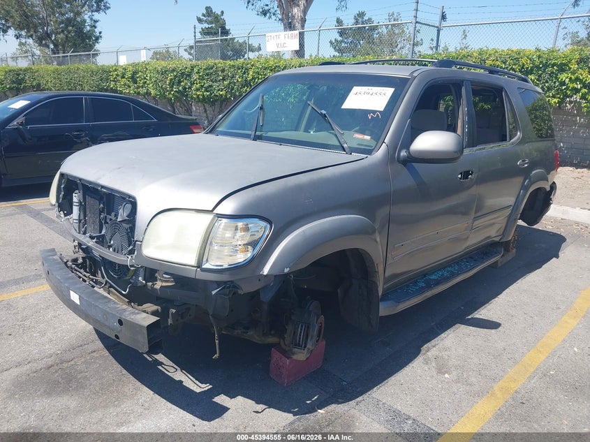 2003 Toyota Sequoia VIN 5TDZT34A63S163725 IAAI salvage auction — THEFT, Salvage (California), sold $25 on 2026-07-21 (photo 2)