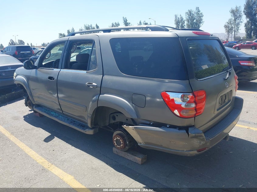 2003 Toyota Sequoia VIN 5TDZT34A63S163725 IAAI salvage auction — THEFT, Salvage (California), sold $25 on 2026-07-21 (photo 3)