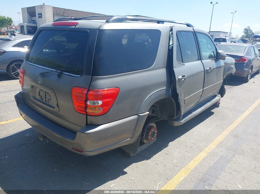 2003 Toyota Sequoia VIN 5TDZT34A63S163725 IAAI salvage auction — THEFT, Salvage (California), sold $25 on 2026-07-21 (photo 4)