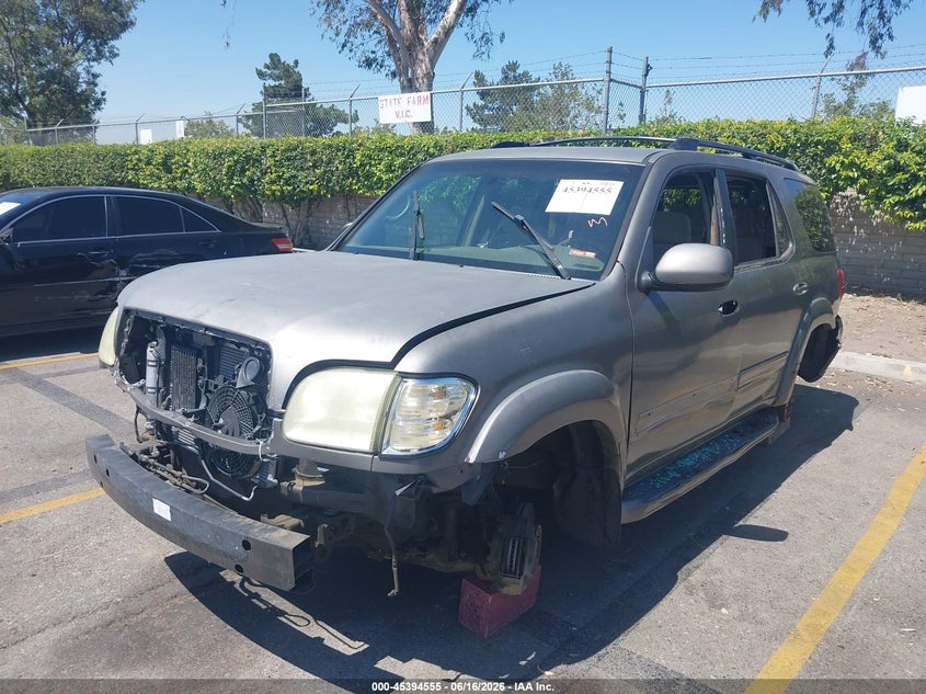 2003 Toyota Sequoia VIN 5TDZT34A63S163725 IAAI salvage auction — THEFT, Salvage (California), sold $25 on 2026-07-21 (photo 6)