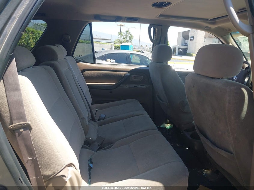 2003 Toyota Sequoia VIN 5TDZT34A63S163725 IAAI salvage auction — THEFT, Salvage (California), sold $25 on 2026-07-21 (photo 8)