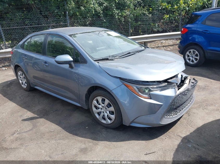 2022 Toyota Corolla VIN JTDEPMAE1NJ224544 IAAI salvage auction — FRONT END, Salvage (North Carolina), sold $4,725 on 2026-07-26 (photo 1)