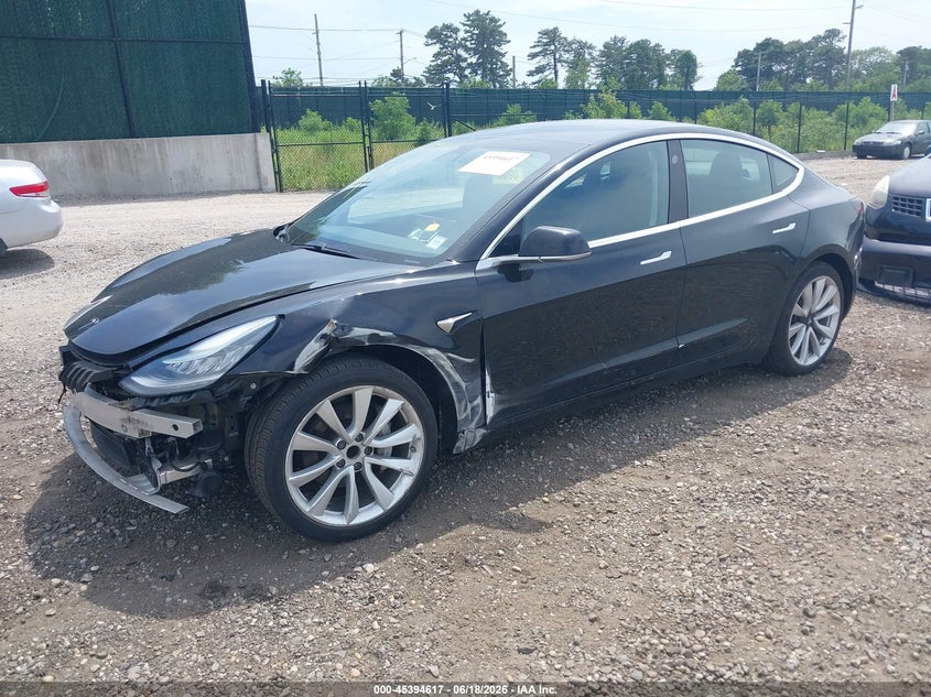 2019 Tesla Model 3 VIN 5YJ3E1EA7KF466597 IAAI salvage auction — FRONT END, Mv-907A (New York), sold $4,250 on 2026-07-09 (photo 2)