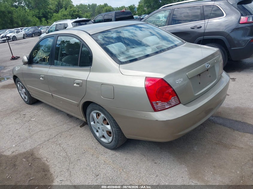 2005 Hyundai Elantra VIN KMHDN46D35U125509 IAAI salvage auction — WATER/FLOOD, Salvage (Kansas), sold $425 on 2026-07-22 (photo 3)