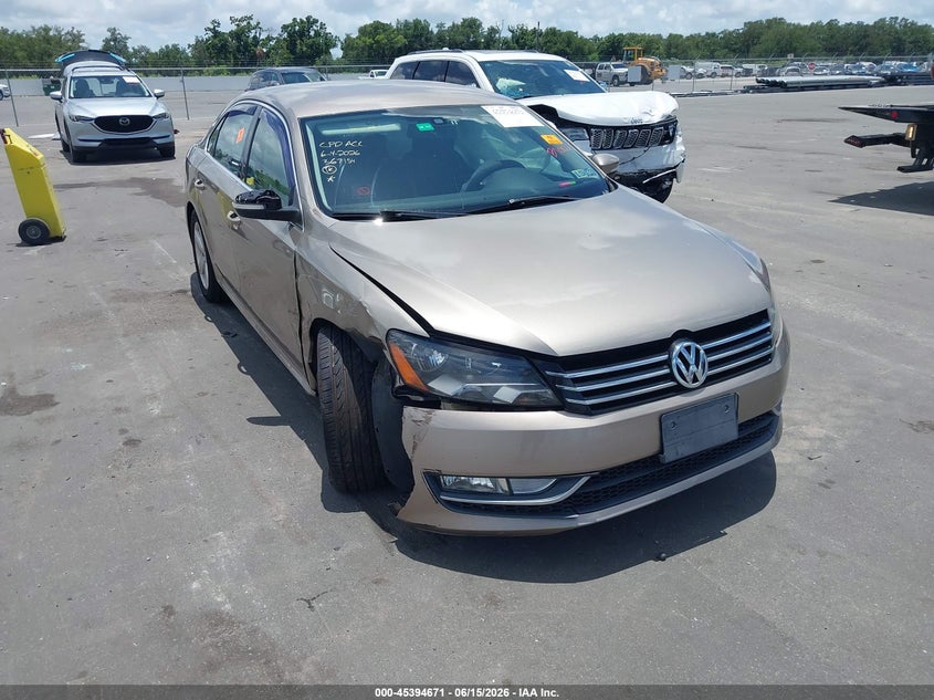 2015 Volkswagen Passat VIN 1VWAS7A3XFC079875 IAAI salvage auction — BIO HAZARD, Rebuildable (Florida), sold $650 on 2026-08-03 (photo 1)