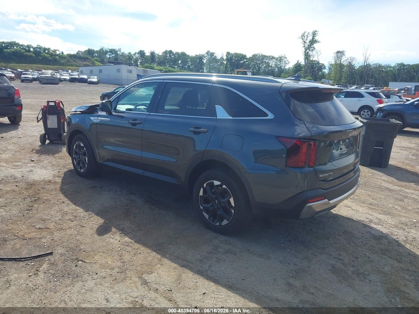 2025 Kia Sorento VIN 5XYRLDJC0SG320477 IAAI salvage auction — RIGHT FRONT, Salvage Title, sold $9,300 on 2026-07-31 (photo 3)