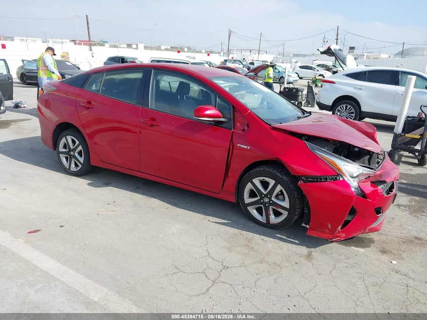 2016 Toyota Prius VIN JTDKARFU8G3523165 IAAI salvage auction — FRONT END, Salvage (California), sold $1,875 on 2026-07-15 (photo 1)