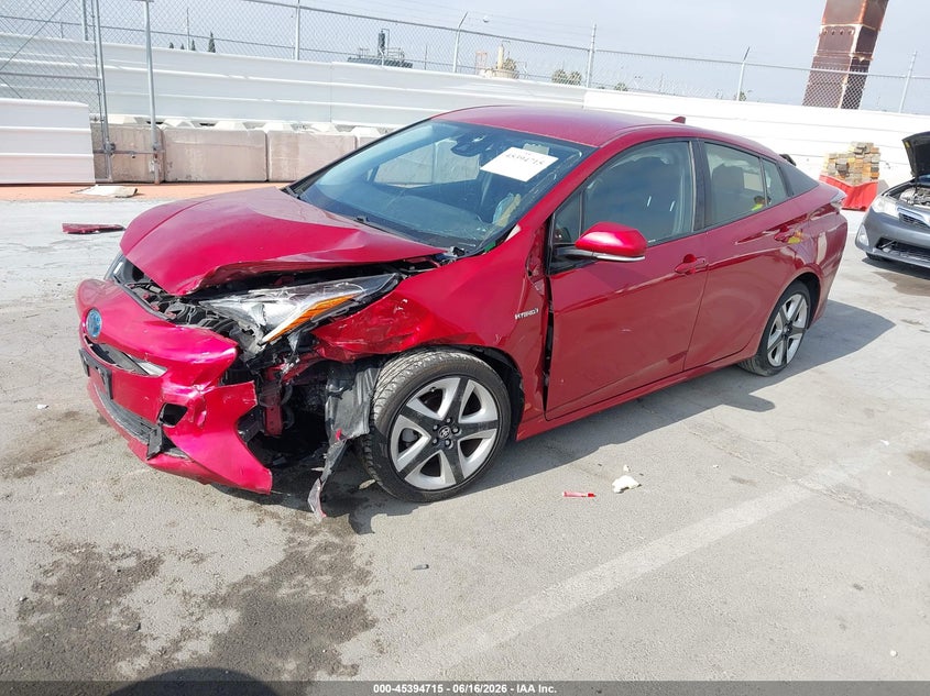 2016 Toyota Prius VIN JTDKARFU8G3523165 IAAI salvage auction — FRONT END, Salvage (California), sold $1,875 on 2026-07-15 (photo 2)
