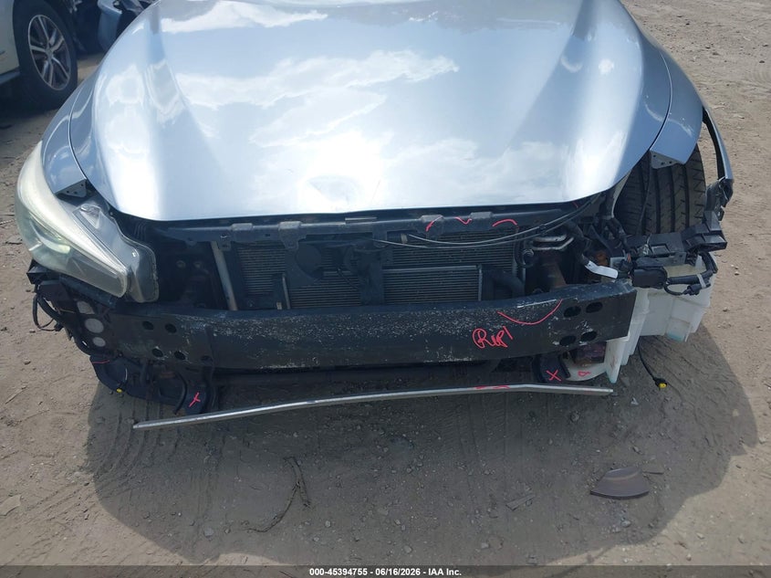 2014 Infiniti Q50 VIN JN1AV7AR1EM700365 IAAI salvage auction — LEFT FRONT, Clear (Massachusetts), sold $650 on 2026-07-07 (photo 6)