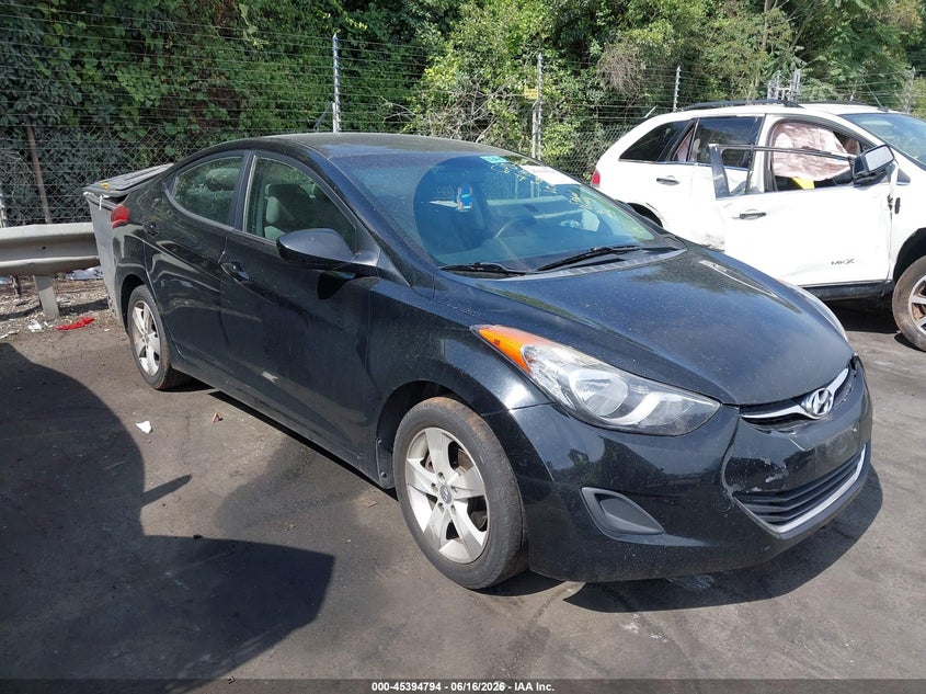 2011 Hyundai Elantra VIN KMHDH4AE2BU143714 IAAI salvage auction — THEFT, Salvage (North Carolina), sold $550 on 2026-07-23 (photo 1)