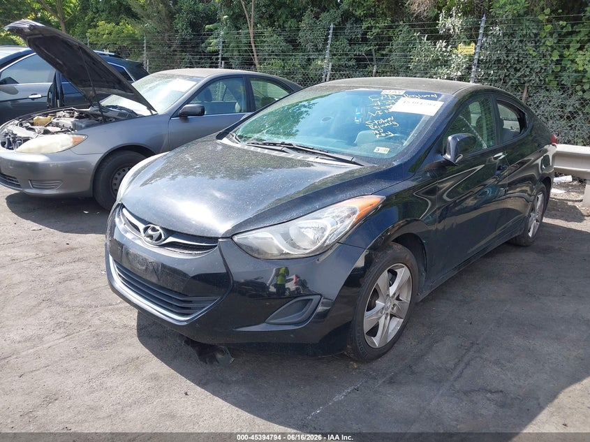 2011 Hyundai Elantra VIN KMHDH4AE2BU143714 IAAI salvage auction — THEFT, Salvage (North Carolina), sold $550 on 2026-07-23 (photo 2)
