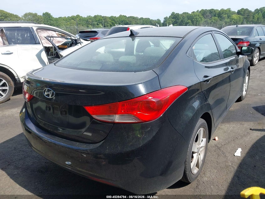 2011 Hyundai Elantra VIN KMHDH4AE2BU143714 IAAI salvage auction — THEFT, Salvage (North Carolina), sold $550 on 2026-07-23 (photo 4)