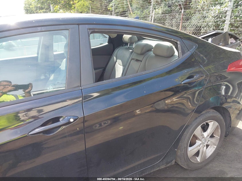 2011 Hyundai Elantra VIN KMHDH4AE2BU143714 IAAI salvage auction — THEFT, Salvage (North Carolina), sold $550 on 2026-07-23 (photo 6)